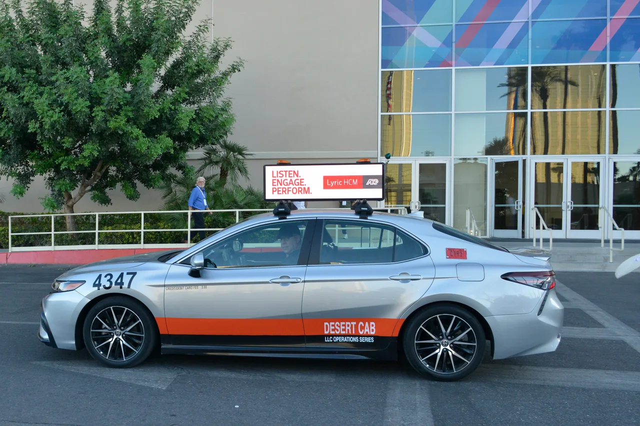 ADP campaign on a Firefly digital top vehicle in Las Vegas, 2024