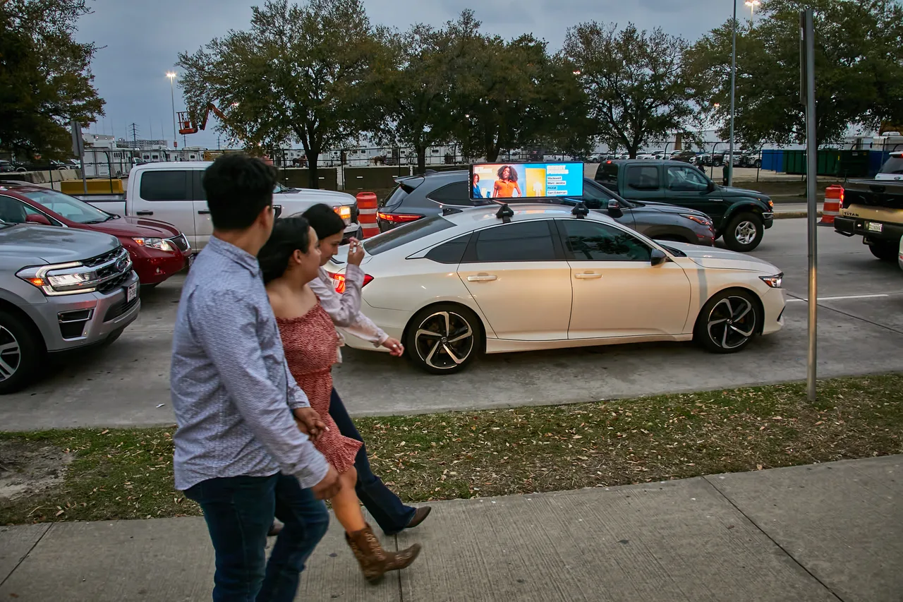 Diageo campaign on a Firefly digital top vehicle in Houston, 2024