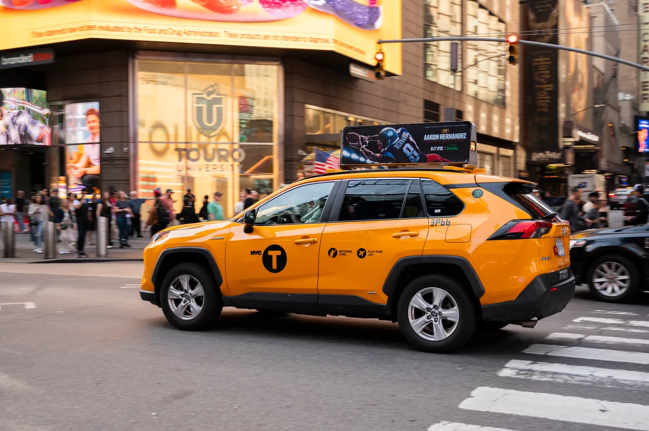 FX Sports campaign on a Firefly static top vehicle in New York, 2024