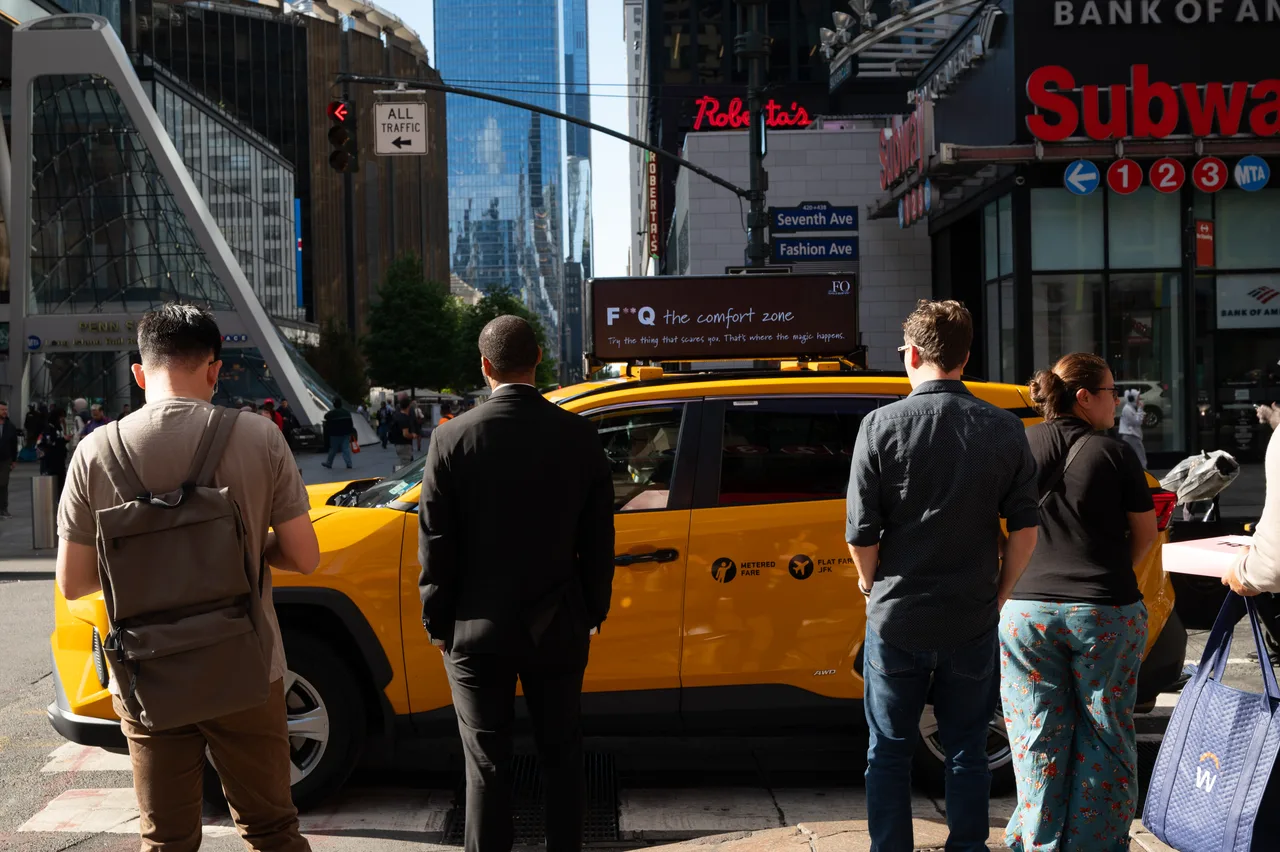 The Female Quotient campaign on a Firefly digital top vehicle in New York