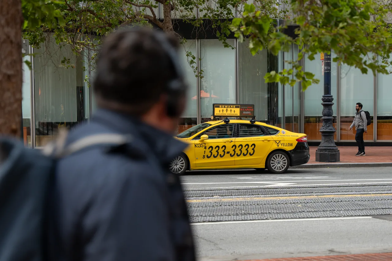 Warner Brothers campaign on a Firefly digital top vehicle in San Francisco, 2025